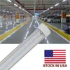 8FT LED TUBE Lights Fa8 8 футов Cool White Color Clear Cover Cover One Pin 45W T8 LED Shop Light US акция