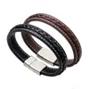 Magnetic Buckle Genuine leather bracelet jewelry women bracelets mens bracelets wristband Bangle cuff fashion jewelry 162459