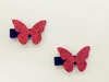 Venta al por mayor Boutique 30 Uds moda lindo brillo mariposa horquillas sólido Mini mariposa pinzas para el cabello princesa Headware accesorios para el cabello