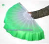 20pcs Cinese Dance Belly Dance Fan Kung Fu Tai Chi Practice Chinese Indian Performance Big Silk Veil Fan Wedding Party Gift s1887802