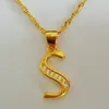 letter s pendant necklace