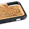 2021 Топ-продажа Деревянный TPU Custom Design Резные Телефонные Четыре Ударовывающиеся для iPhone 6 7 8 Plus 11 12 Pro Max