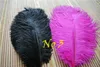 Цельное розовое и черное страусиное перо для свадебного украшения, свадебный декор, украшение для вечеринки, декор6988710