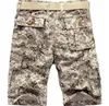 Hot 2016 Outdoor Męskie Bawełna Proste Kamuflaż Cargo Krótkie spodnie Mężczyźni Wojskowy Jungle Sport Sport Tactical Plus Size 28-38