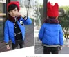 Gran oferta, gorros de invierno para niños, gorros cálidos puntiagudos de doble ojo sólidos para niños, gorros tejidos de lana para niños, gorro lana HJIA737