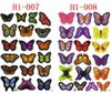 Adhesivo de pared de PVC con mariposa 3D, juego de 19 Uds. De pegatinas de pared de mariposa simuladas para decoración del hogar, pegatinas de pared de 8 colores de grupo