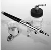 Modell 134 Airbrush Set Dubbelverkande utlösare Luftfärgskontroll med 7cc22cc sidokopp 0,3 mm spets sidomatning