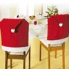 6pcslot Noel Dekoracion Navidad Şapka Sandalye Ev Yemeği için Noel Süslemelerini Kapsar Yeni Yıl Parti Malzemeleri 6709787