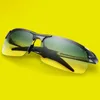 Mannen Polarizer Zonnebril Aluminium-Magnesium Auto Drivers Dag Nacht Vision Goggles Anti-Glare Gepolariseerde Rijglazen voor Vrouwen