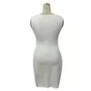Beyaz Kadınlar Mini Elbise Seksi Kolsuz Bodycon Yan Hollow Out Lace Up Elbise Gece Kulübü Parti Elbise S-XL