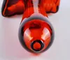 Flame Red Square Pipe, Wholesale Glas Bongs, Glas Vattenrör, Hookah, Rökning Tillbehör,