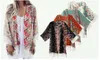 Summer Women Floral Chiffon Kimono Cardigan Robe Jacket Blouse Tops Free Shipping