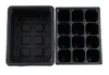 12PCS-Pack Partihandel Slitstarka 12Cells Hole Nursery Pots Växtfrön Växt Box Tray Infoga Propagation Seeding Case Mini Flower Potter Plug Brickor