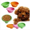 20pcs chiens chats bols de compagnie de compagnie portable silicone pliable de voyage Bol d'alimentation en eau à eau mangeur de chien 84151623894359