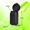 20pcs/lot tear pull cap PE plastic black bottles small snap secure easy-pulling lid plastic 60cc food grade candy bottle