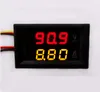 Groothandel-DC 0-100V 0-10A auto Voltmeter Ammeter Tester Panel LED Dual Display Vijf Draden Huidige Voltage Monitor Volt AMP Meter