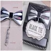 Wholesale Wedding favor Black Tie Bottle Opener Bow-Tie Red Wine Corkscrew Groom favors Wedding Party Gifts