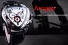 Jaragar esporte design de moda relógios masculinos marca superior luxo relógio automático triângulo 3 dial display pulseira couro genuíno clock2442