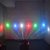 AUCD 8 Linsen LED-Effekte RBGW Bühnenprojektionslichter Optisches Netzwerk Strahllampe Weihnachten Urlaub DMX Sound Aktiv Disco Dance DJ Party 269H