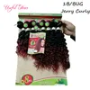 Weaves Encerramentos 8 Pcs Loose Onda Extensão Brasileira do Cabelo Brasileiro, Mongolian Curly Human Trançado Cabelo Crochet Tranças Jerry Curl Hair Para Marley