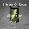 silicone oil barrel container jars boxes dab wax drum shape containers 26ml large silicon dry herb dabber tools FDA approved6938983