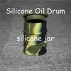 silicone oil barrel container jars boxes dab wax drum shape containers 26ml large silicon dry herb dabber tools FDA approved6938983