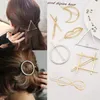 New Promotion Trendy Vintage Circle Lip Moon Triangle Hair Pin Clip Hairpin Pretty Womens Girls Gift Metal Wedding Jewelry Accessories
