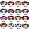 Mix Styles Baseball League Paracord Survival Armbanden Custom Made Camping Sports Armband Aangepaste Logo Team Paraplu Armband