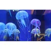 Ornamento per decorazioni per acquari con meduse artificiali da 5,5" con effetto luminoso, #R571