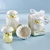100 set Seramik Bebek Chick Tuz Biber Shaker Süper Sevimli Bebek Duş Çocukların Doğum Günü Partisi Masa Ayar Fikirleri