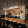 LED retro rope pendant lights Edison lighting fixtures lustre industriel iron Loft Antique DIY E27 Art Spider restaurant lighting