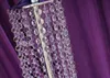 Pilier d'allée de mariage en perles de cristal de luxe pour la décoration de mariages