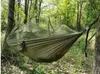 Fashion 2 persons Canvas Portable Double Camping Hammocks Furniture General Use Nylon parachute hammock garden swing chair hiking hammocks