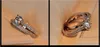فيكتوريا كاملة wieck solitaire 5mm topaz محاكاة الماس 925 الجنيه الاسترليني الفضة خاتم الزفاف مجموعة المشاركة فرقة SZ 194D