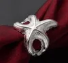 Prix ​​usine Belle Conception Senior placage 925 sterling Argent charme de la mode Starfish Belle Mignon belle bague bijoux taille US / 7/8