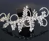 Vintage casamento nupcial bandana strass testa hairband cristal coroa tiaras jóias prata encantador acessórios de cabelo headpie8078761