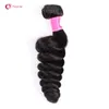 Rabatt 10Bunder / Parti 8a Virgin Brasilian Loose Wave Hair Weave 1B Naturlig Svart Human Remy Haft Weft För Kvinnor