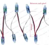 НОВЫЙ DC5V 12 мм светодиодный пиксельный модуль WS2811 IP68 водонепроницаемый полноцветный RGB-строка рождественский светодиодный светильник Адресный 2811 IC MYY5745503