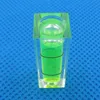 (100 stuks/partij) Groene Kleur mini waterpas waterpas Vierkante Niveau Frame accessoires 10*10*29mm