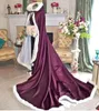 2019 Winter Bridal Wraps Cape Faux Fur Mariage Cloaks Hooded Perfect for Winter Wedding Bridal Cloaks Plus Size9999906
