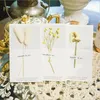 11 stilar Koreanska torkade blommor hälsningskort till julbröllop födelsedagsfest dekorationer Presentkort DIY Handgjorda inbjudningskort