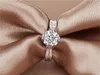 Yhamni Luxury 100 Pure 925女性のための銀の結婚指輪セットソーナダイヤモンドエンゲージメントリングジュエリーアクセサリーR075757041