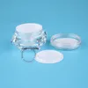 10pcs/Lot Promotion 15g Plastic Cream Jar Small Diamond Women Cosmetic Container 1/2 OZ Eye Cream Vial 15 Gram Refillable