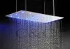 5 funzioni dell'acqua funzionano insieme o separatamente 80X40 CM Rain Swash Soffione doccia nebulizzante Bagno Rubinetto doccia a LED Set 008-80X40QWL-6MF