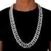 Aluminio chapado en oro de 18 quilates Extra grueso 2,6 cm Collar de cadenas largas exageradas Joyería de Hip Hop Cantante de Hip Hop Baile callejero Hipster Cadenas para hombres