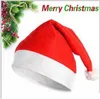 1200Pcs New Christmas Cosplay Hats Thick Ultra Soft Plush Santa Claus hat 28*37cm Cute adults Christmas cap Christmas Supplies