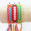 Hot Selling Vintage Moda Hippy Boho Surf Wristband Kobiety Biżuteria Bransoletka Rainbow Handmde Bawełna Sznurka Ropa Bransoletka Przyjaźń