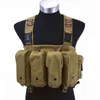 Equipo de pecho táctico para caza, portador Mag de gran capacidad, chaleco de combate Airsoft y Paintball de 7 bolsillos ht1303519793