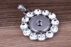 Nuovi 6 stili NOOSA DIY Ginger Snap Button Charms Collana con pendenti in acciaio inossidabile con gioielli in cristallo Jewerly intercambiabile