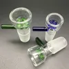 Курительные аксессуары Стеклянная чаша 14 мм 18 мм зеленые голубые красочные миски. Машиные районы бонги водопроводные трубы